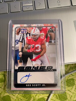  Gee Scott Jr. 2021 Pro Set Power Auto Autograph #1/5 Ohio St. Buckeyes T18