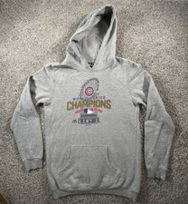 Chicago Cubs 2016 World Series Champions Hoodie Youth Size XL Gray
