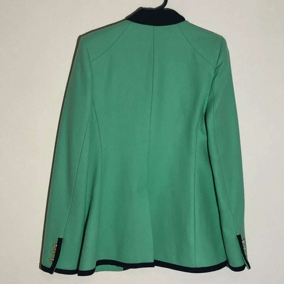 Juicy Couture Sea Foam Green VTG Blazer with Black Trim Career Jacket Y2K - Image 2 of 4