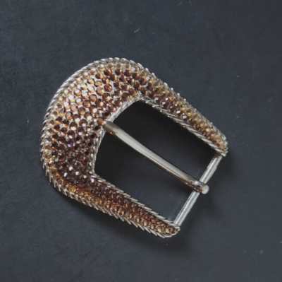 Swarovski Crystal Amber Belt Buckle Kippy | eBay display picture 2