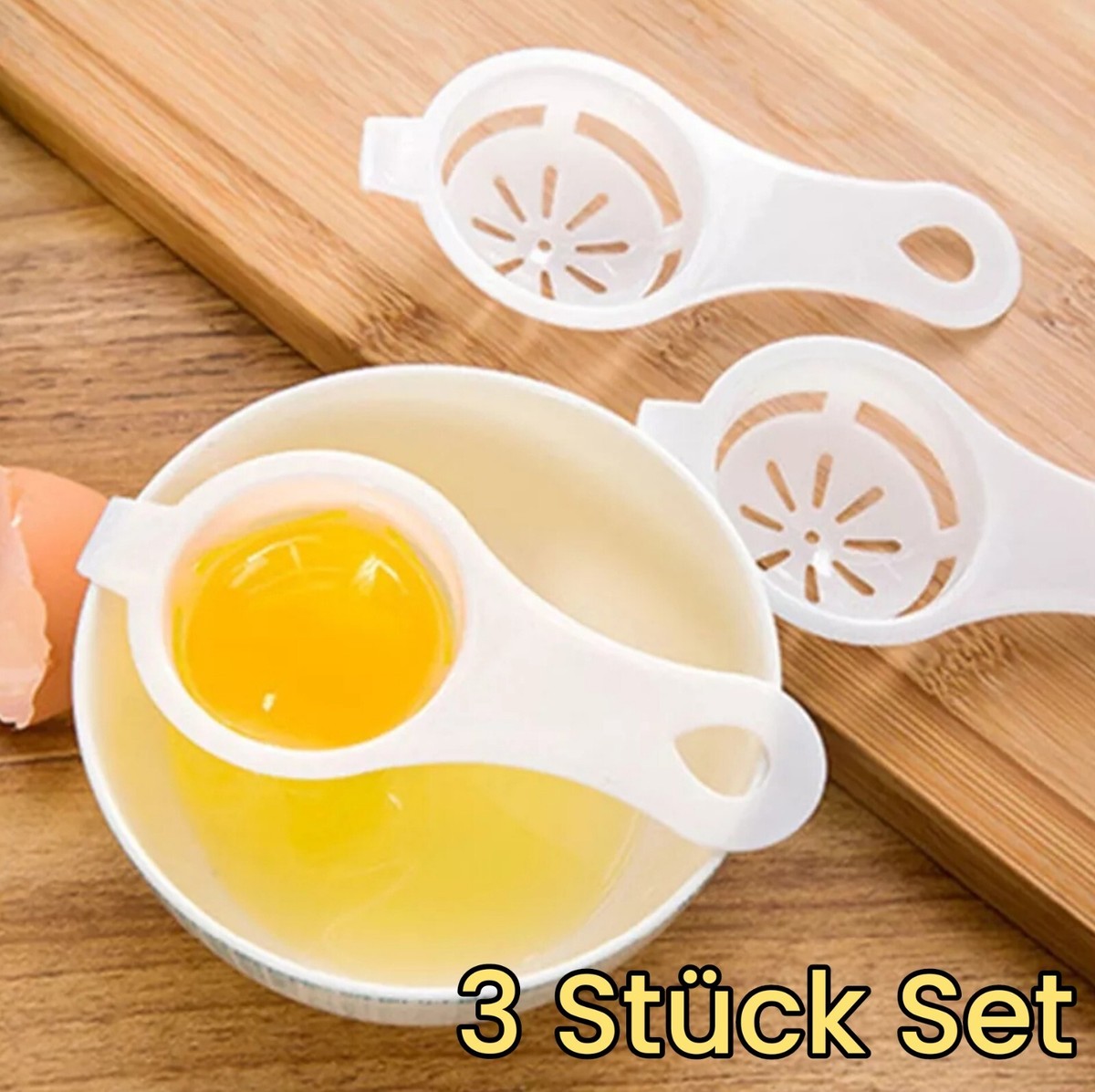 Eiertrenner Aus Keramik | Küken-Design + Schneebesen - Praktisches Küchen-Gadget