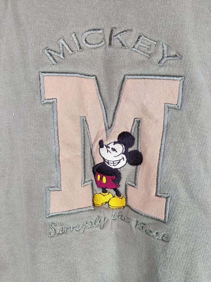 Rare Vintage The Disney Store Mickey Mouse Pullover "Simply The Best