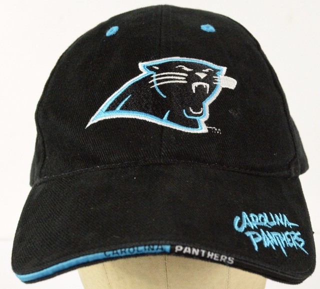 Carolina Panthers Black Baseball Hat Cap with Cloth Strap Adjust eBay