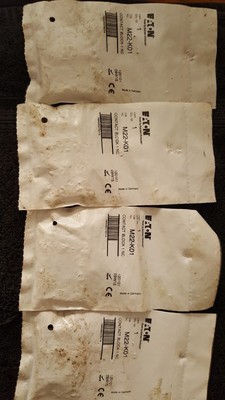 SCHNEIDER ELECTRIC CONTACT BLOCK M-22-K01 (QTY: 4) NIP