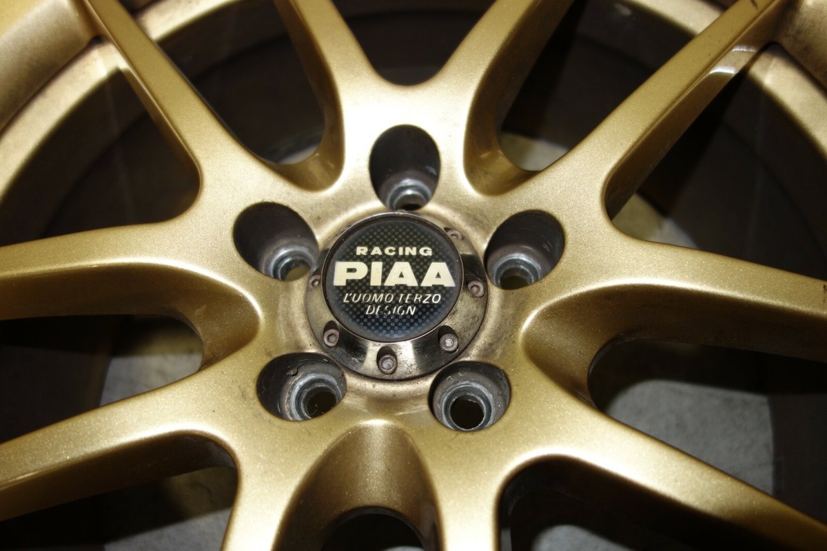JDM PIAA Rims Wheels Tires 5x100 17x7.5 + 48 Offset Made in Japan