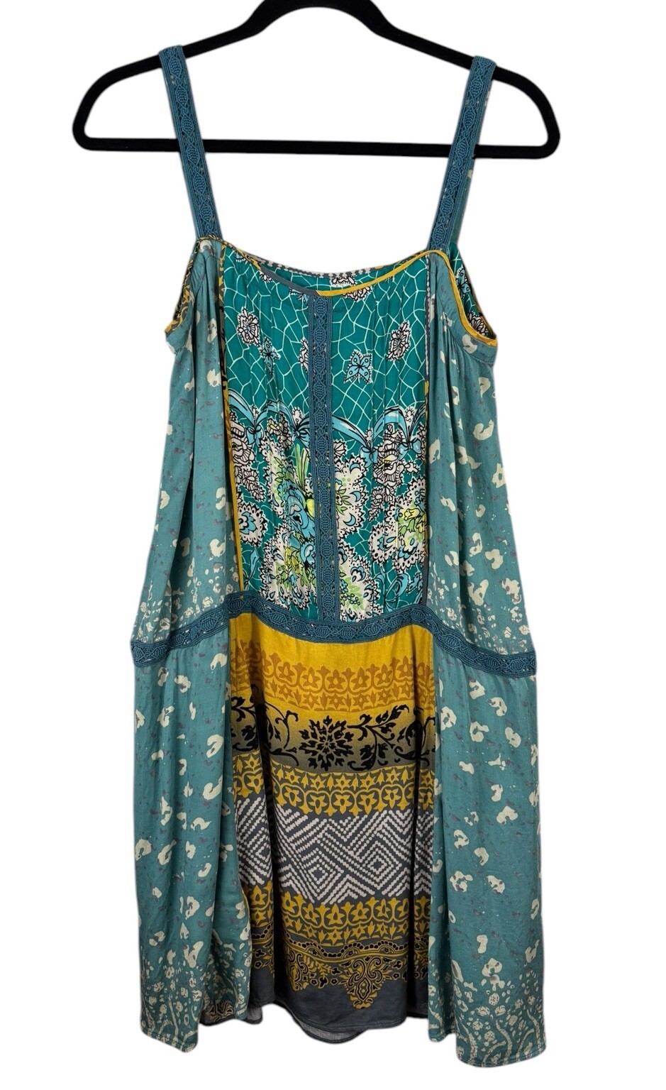 Anthropologie Tiny Scarf Print Patchwork Mini Dre… - image 4