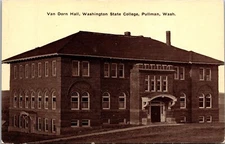 Van Dorn Hall Washington State College Pullman WA c1910 Postcard C44