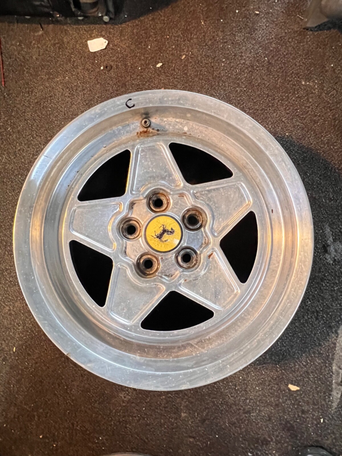 (C) 1 Ferrari 208,308  Road Wheel Rim TRX  165TR 390 Part # 117000