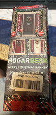 Set of 2 Holiday Door Banners - Merry Christmas---- Happy Holidays---12" x 72"