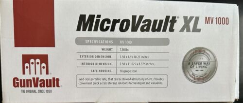 GunVault MV1000 MicroVault XL Fingerabdruck Waffentresor - Bild 3 von 4