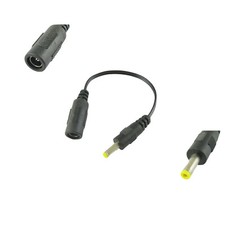 5.5x2.1mm Female Jack Socket to 4.0x1.7mm Male Plug CCTV DC Power Adapter Cable