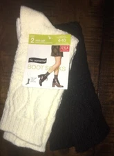 No Nonsense Mid Calf Boot Socks Shoe Size 4-10