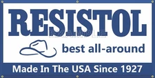 RESISTOL HATS COMPETITION RODEO ARENA SIGN REMAKE BANNER SIZE CHOICES