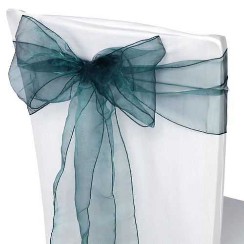 Silla de organza de boda fajas ancho lazo completo para decoración de fiesta 1x-100x - Imagen 204 de 391