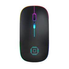 2.4Ghz Rechargeable Wireless Mouse USB Receiver With LED For PC