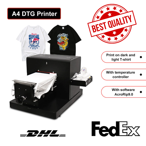 dtg t shirt printer A4 size 6 colors 