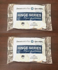 2 Double Packs Decobasics SH-ABC 300464 Furniture Hardware Steel Cabinet Hinge