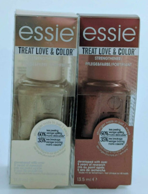 2X essie Treat Love & Color Pflegefarbe Nagellack Metallisch Nail Strengthener