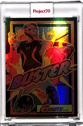 2021 TOPPS PROJECT 70 #756 - BUSTER POSEY BY SKET ONE - RAINBOW FOIL 64/70