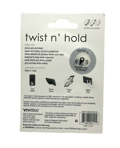 Vivitar Twist n Hold Handyhalterung Griff und Ständer - Rosa Pailletten - Bild 3 von 3