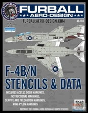 1/48 Furball Decals #48013 F-4B/N Phantom II Stencils & Data