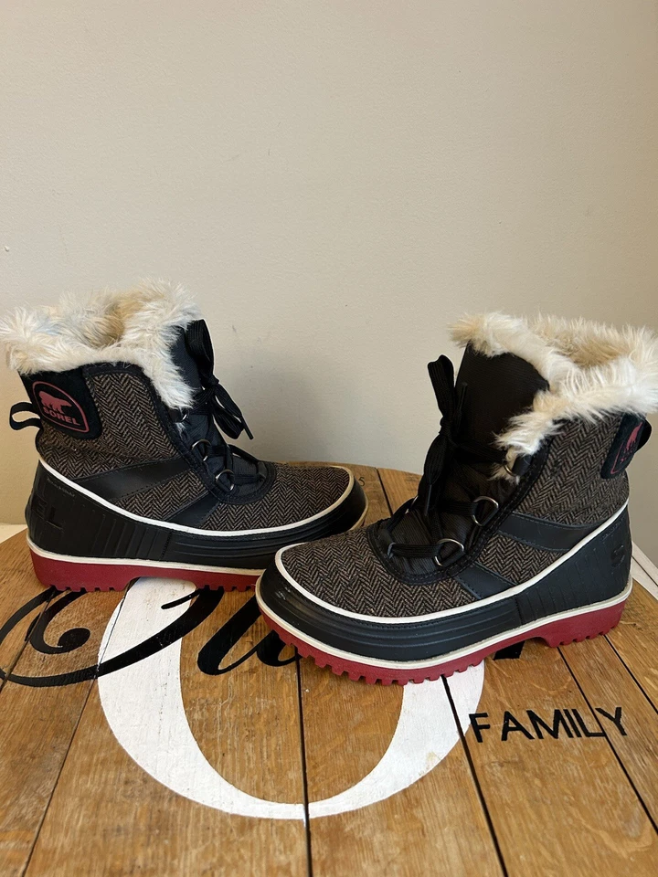 Bota Sorel Tivoli Espiga Marrón Tobillo Con Cordones LL5179-202 Para Mujer Talla US 6  Foto 4 de 4