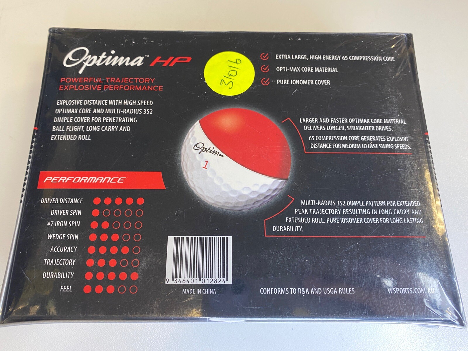 Optima HP High Performance 12 (Dozen) Pack By Golf Balls New eBay