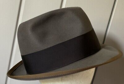 Vintage Fedora 1950's Mallory Broadmoor 7 1/4 Long Oval | eBay Vintage Fedora 1950's Mallory Broadmoor 7 1/4 Long Oval | eBay