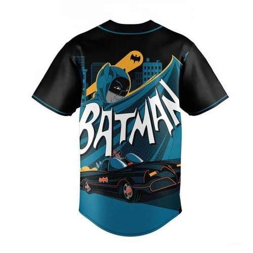 Batman Quick To The Bat Cave Baseball Jersey