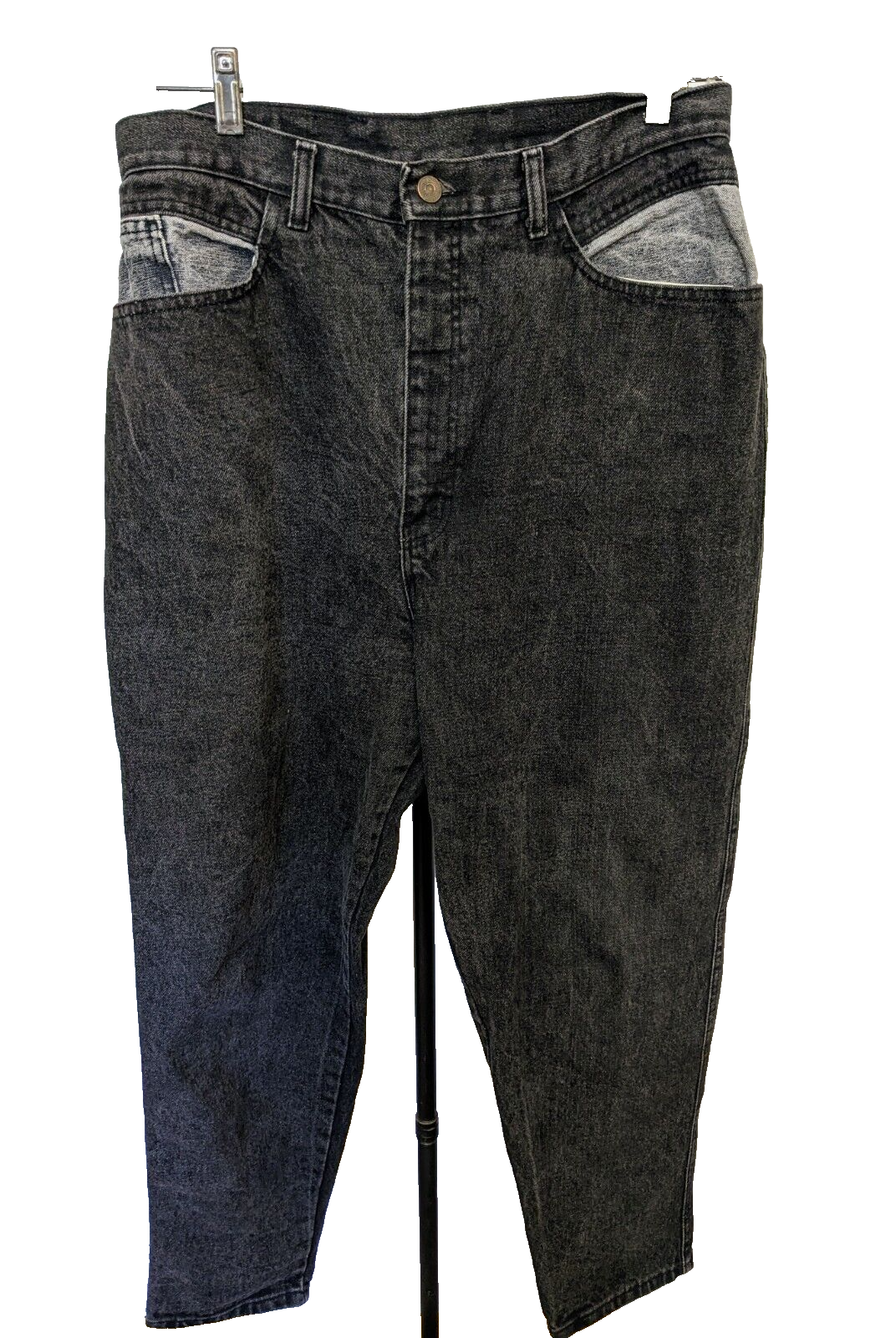 Jeans Vintage British Raj Middy 1124 Black Stone Washed Size 32 Straight leg-image