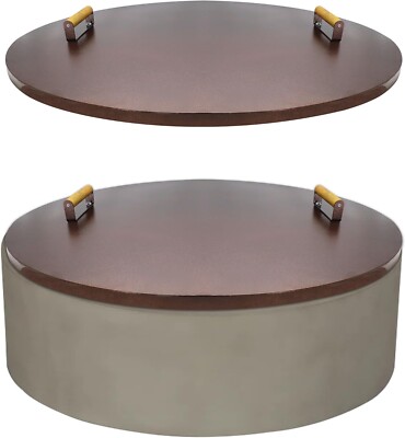 Fire Pit Lid 38'' - Compatible for Fire Pit Inside Dia Up to 36''