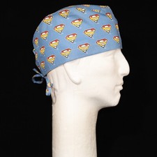 Superman Logo All Over Theme Scrub Hat