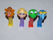 NEW RARE-VINTAGE-COLLECTIBLE 1997 4-PEZ SESAME STREET CHARACTERS-CANDY DISPENSER