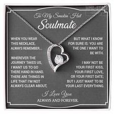 To My Smokin' Hot Soulmate Necklace Forever Love Gifts for Her Wife Girlfriend