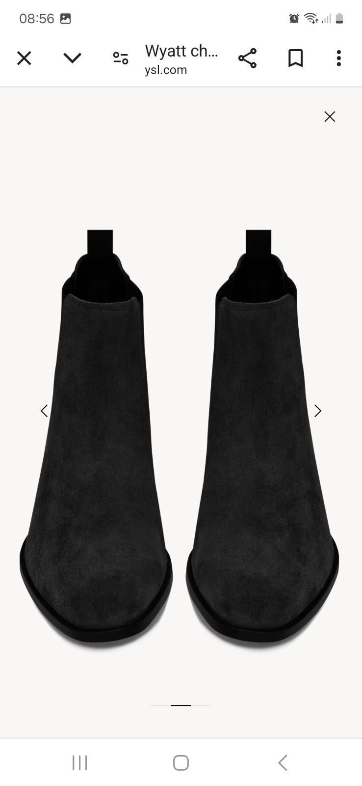 Stivali Chelsea Saint Laurent scamosciati