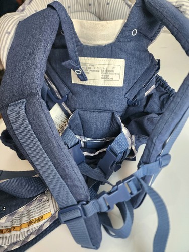 Vintage Graco "Soft" Baby Carrier + Sun/Rain Cover- Blue Denim Muliposition  - Picture 8 of 10
