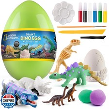 National Geographic Giant Dinosaur Egg Activity Kit   15 Dino Cr