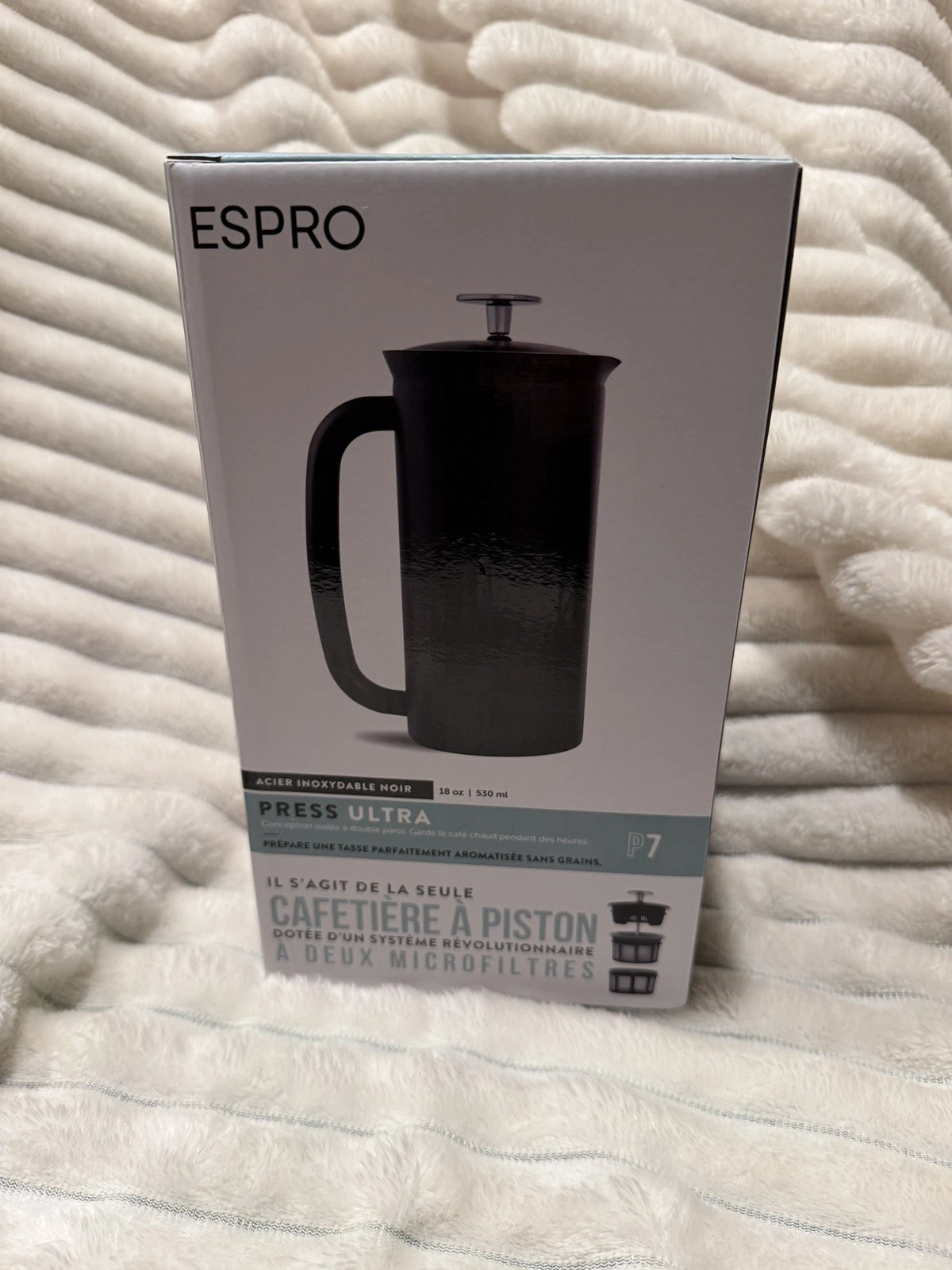 Espro P7 French Press Coffee Maker 18oz NEW Black Stainless Steel
Opens in a new window or tab