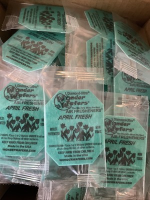 Wonder Wafers Individually Wrapped Car Freshener April Fresh Scent 15 Count