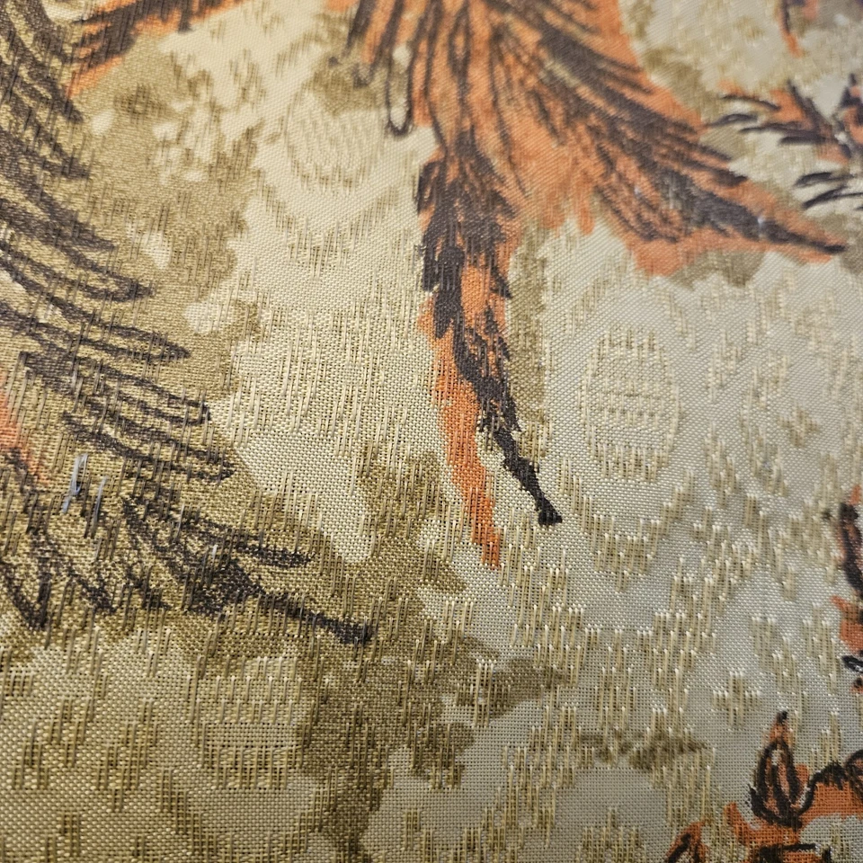 2 cortinas plissadas neoclássicas vintage anos 60 Toile de Jouy cena mansão 106x112" - Imagem 2 de 4