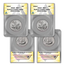 2026 P & D Mayflower Compact Semiquincentennial Quarter -  MS67