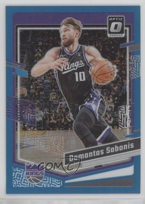 2023-24 Panini Donruss Optic Aqua Prizm 30/249 Domantas Sabonis #142 14md