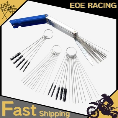 #ad Needle 13 Wires Brush Carburetor Cleaning Kit Carb Dirt Jet Cleaner Tool 3Set $1.70