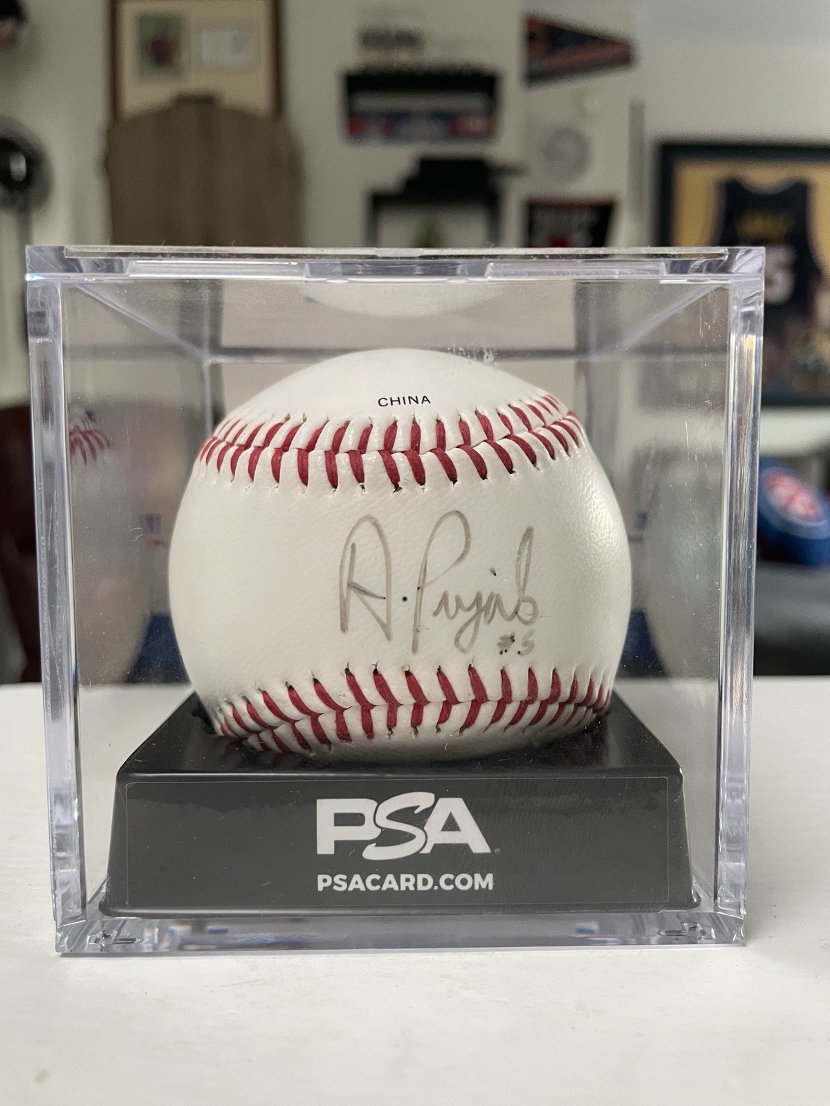ALBERT PUJOLS EARLY SIGNED BASEBALL AUTOGRAPHED RAWLINGS MLB BALL PSA/DNA - MINT view 1