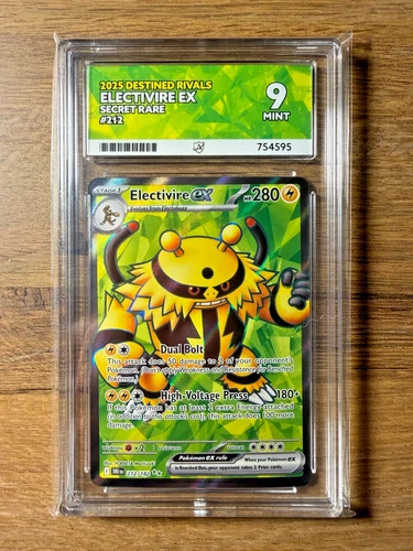 Pokemon TCG Destined Rivals Electivire ex 212/182 Secret Rare ACE Mint 9
