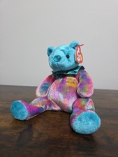 Ty Original Beanie Baby December The Turquoise Birthday Bear
