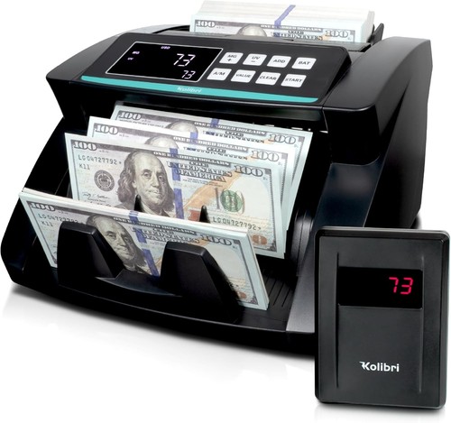 High-Speed Money Counter with LCD Display & Fake Detection – 1,500 Bills/Min! - Picture 3 of 9