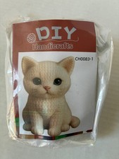 DIY Handicrafts Crocheted Kitten Cat Beginner Crochet Kit Yarn Instructions