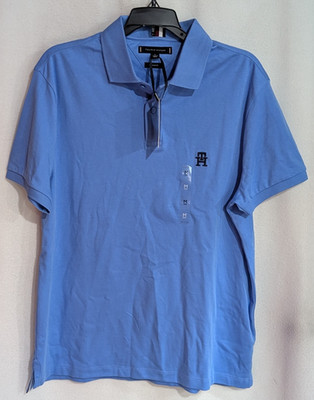 Tommy Hilfiger Men's Blue Interlock Monogram Polo Shirt (MW34783-400)  M/XL/XXL