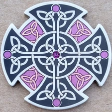 Celtic Knot Geocoin - LE Antique Silver - Activated & Adoptable - TB7TECA